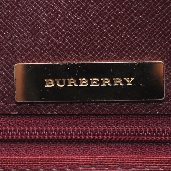 Auth Burberry Square Front Slip Pocket Tote - Picture 11 of 13